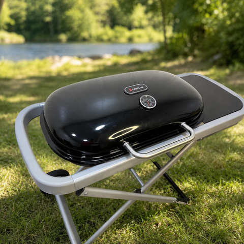 Газовий гриль Weber Traveler 100 х 45 х 80 см / Портативний газовий гриль / Барбекю для природи VEN-1547 фото