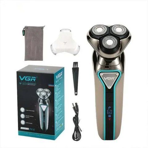 Професійна акумуляторна бритва для бороди VGR V-323 2055386 фото