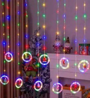 Xmas штора Кільця з фігурами 3m*70cm 110L M Мультикольорові sp64355630 фото