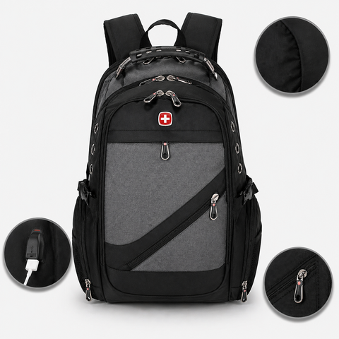 Рюкзак, швейцарський рюкзак, SwissGear 8810, туристичний рюкзак, рюкзак для ноутбука Сірий pr654330/3 фото