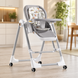 Стільчик для годування BabyChair з регульованою спинкою та столиком, шезлонг, колеса, складаний X-715 / Стільчик-шезлонг для годування / Дитяче крісло з регульованою спинкою та столиком 5093223 фото 1