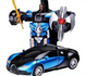 Машинка Трансформер Bugatti Size 18 см Robot Car синя з пультом pr2145777 фото 3
