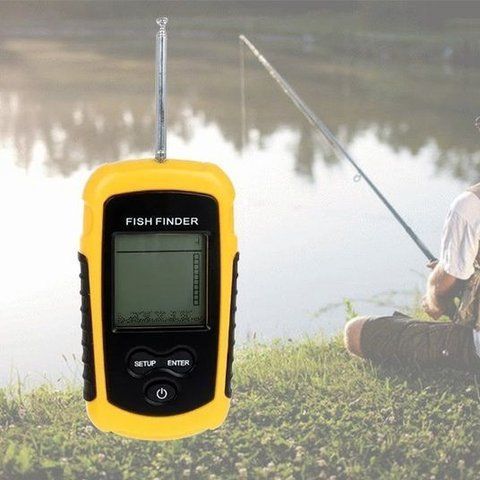 Ехолот Fish Finder портативний для берега та човна відображення риби та рельєфу дна 2016498 фото