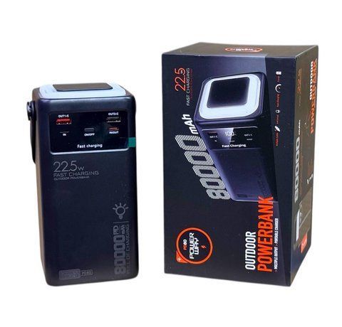 Павер банк 80000mah PD-80 / 22,5 Ліхтар + кабель Power Bank pahPD-80 фото