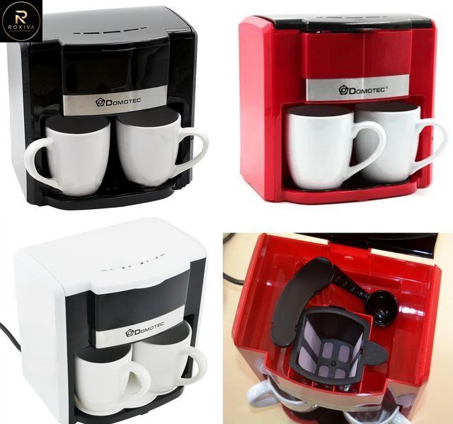 Кавоварка Domotec MS-0705 Red + 2 керамічні чашки sp0705 фото