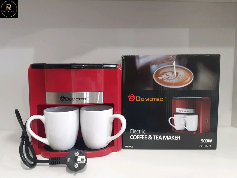 Кавоварка Domotec MS-0705 Red + 2 керамічні чашки sp0705 фото