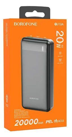 Повербанк Borofone J56A 20000 mAh/ Зарядний пристрій / Power Bank 2xUSB, Type C, micro-USB J56A фото