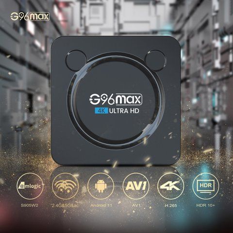 Приставка V-BOX G96 Max W2 4K 4/64 UltraHD Android 11 Mu996589 фото